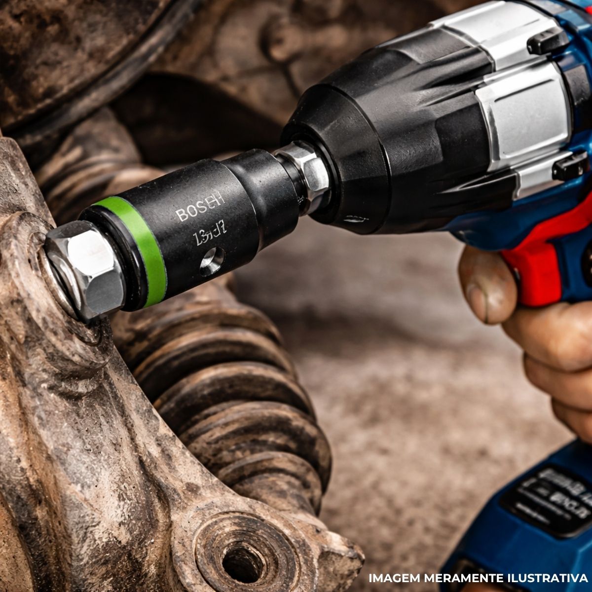 Soquete Sextavado Impacto 13 mm Enc 1/2 - Bosch