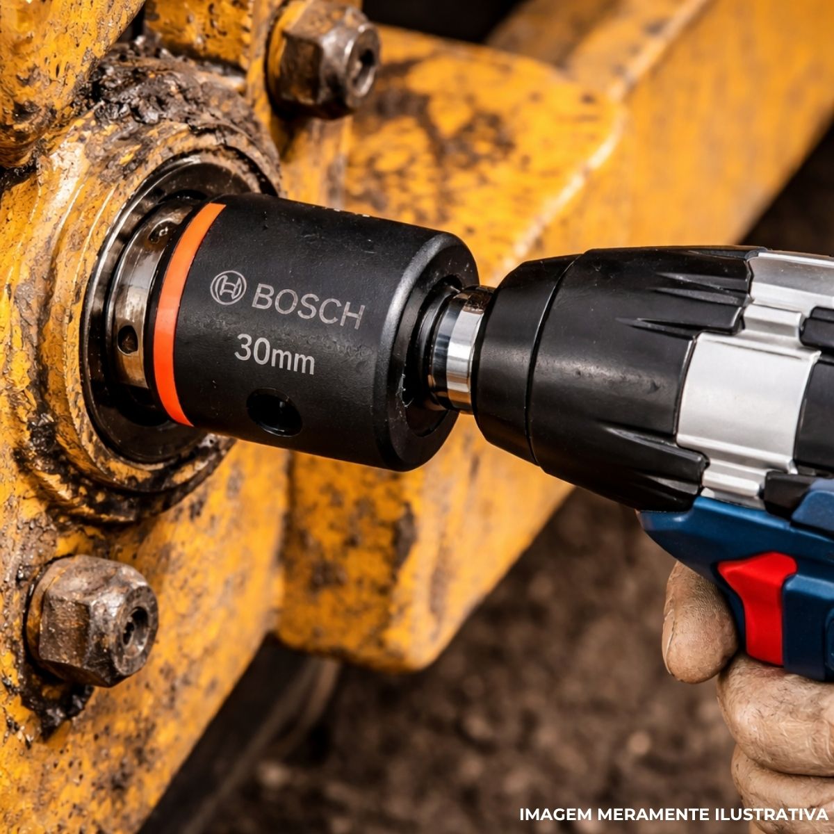 Soquete Sextavado Impacto 30 mm Enc 3/4 - Bosch