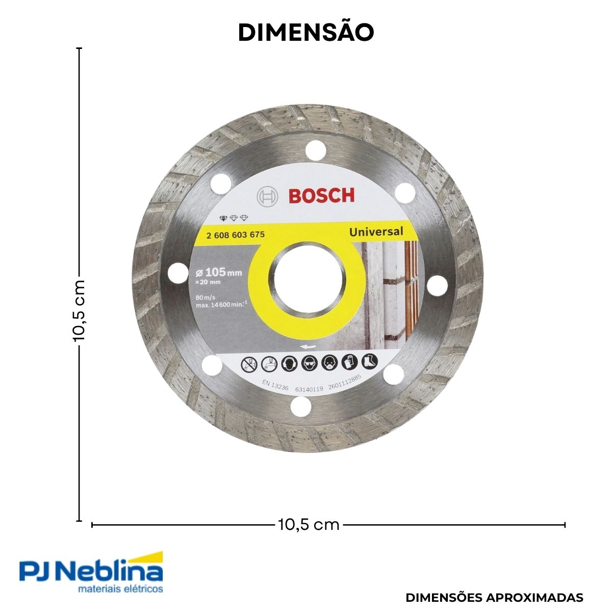 Disco Diamantado Standard - Turbo 105mm