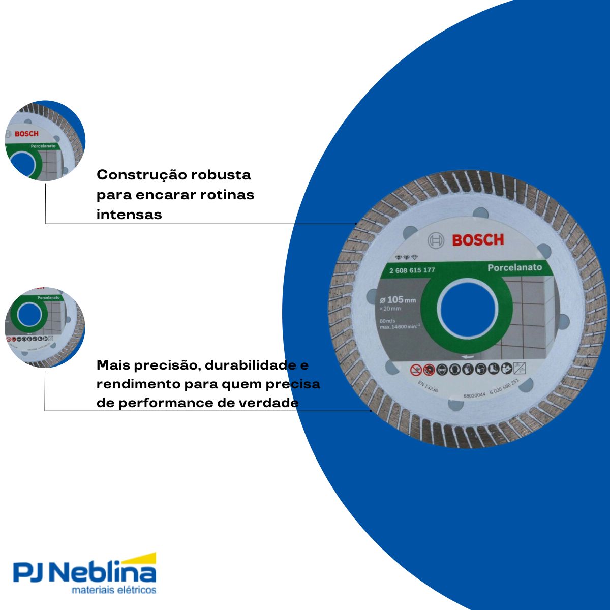 Disco Diamantado Turbo Fino 105 mm Expert - Bosch