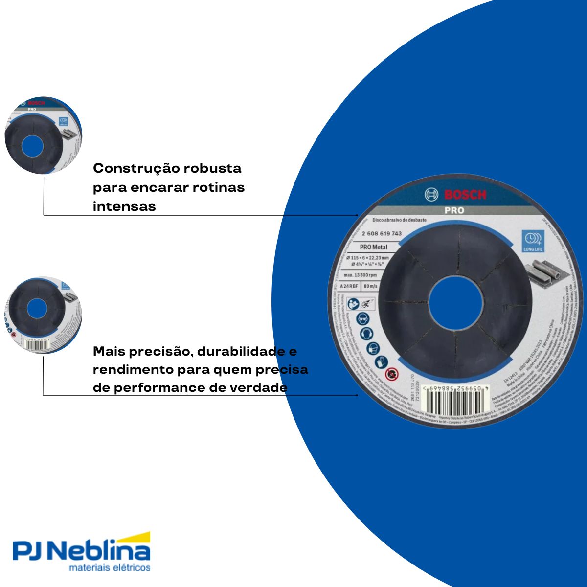 Disco Desbaste Std For Metal 115x6,0mm