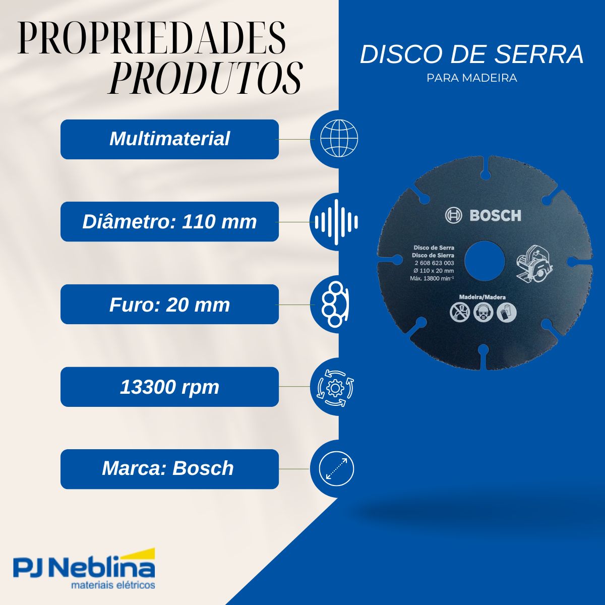 Disco De Serra Mármore Para Madeira - Bosch