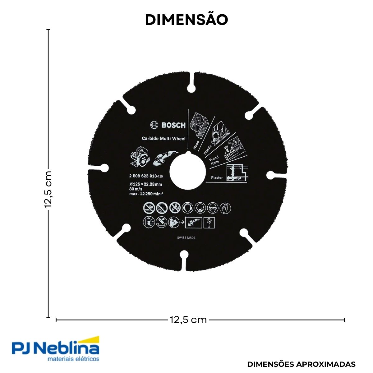 Disco De Esmerilhadeira Para Madeira 125 - Bosch