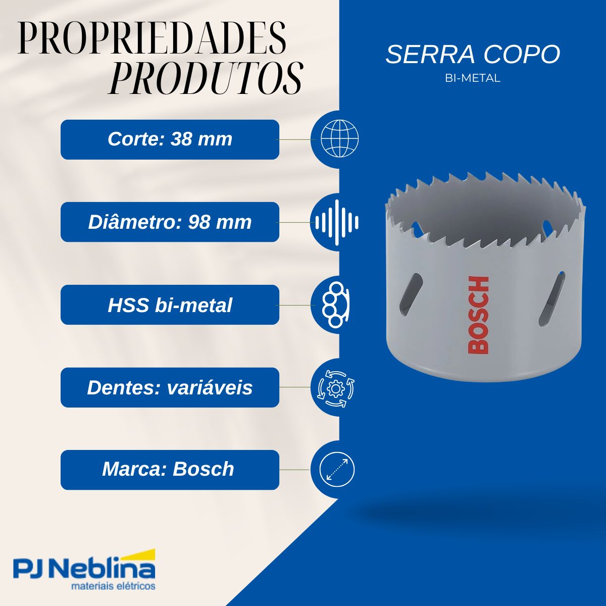 Serra Copo 98 mm - Bosch