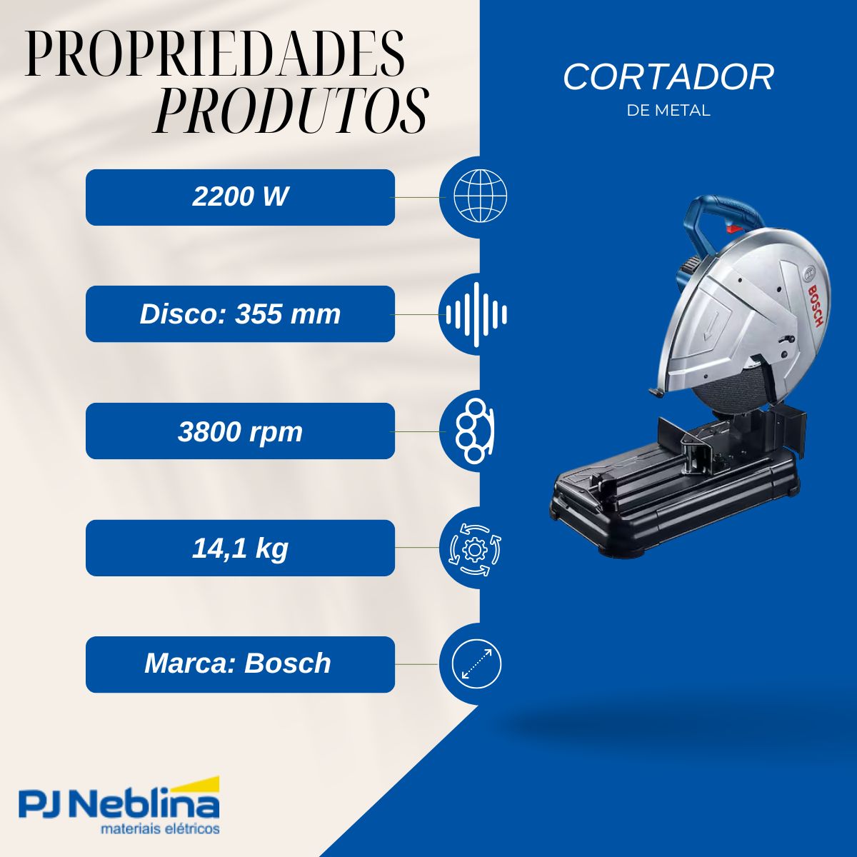Cortador de Metal Gco 220