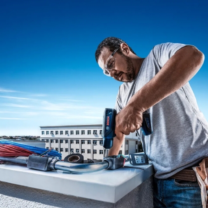 Parafusadeira E Furadeira GSR 1000 SMART 1/4 6Mm Bateria 12V Com Maleta - Bosch