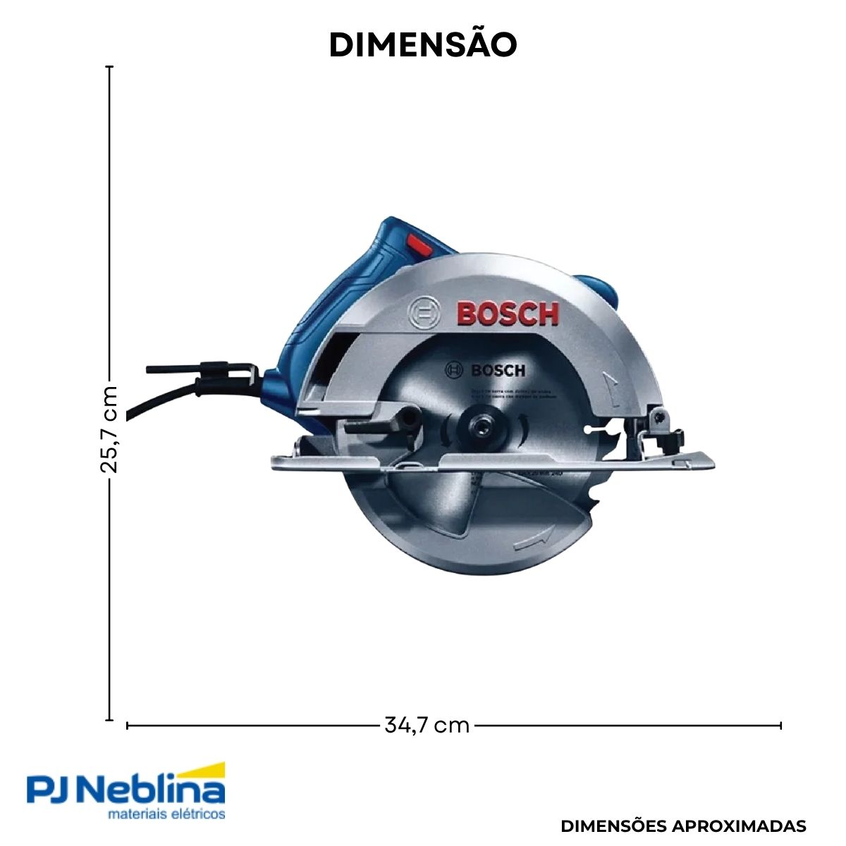 Serra Circular Manual 1500W 220V 6000 Rpm - Bosch