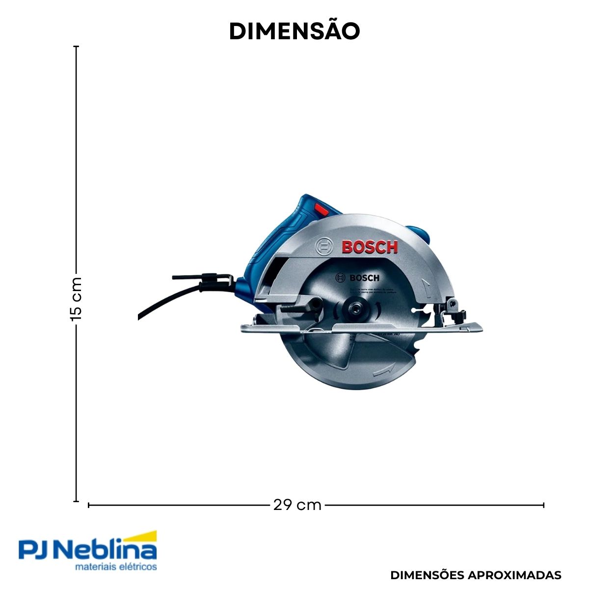 Serra Circular Gks 150 Std 1500W 127V - Bosch