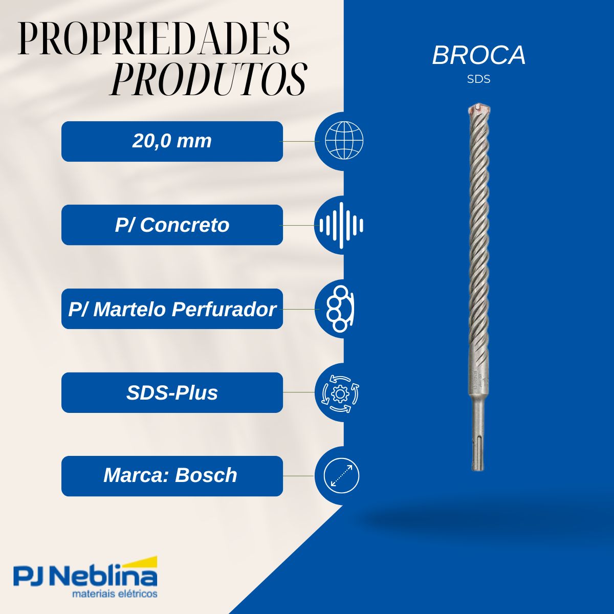 Broca Sds 20X250X300 - Bosch