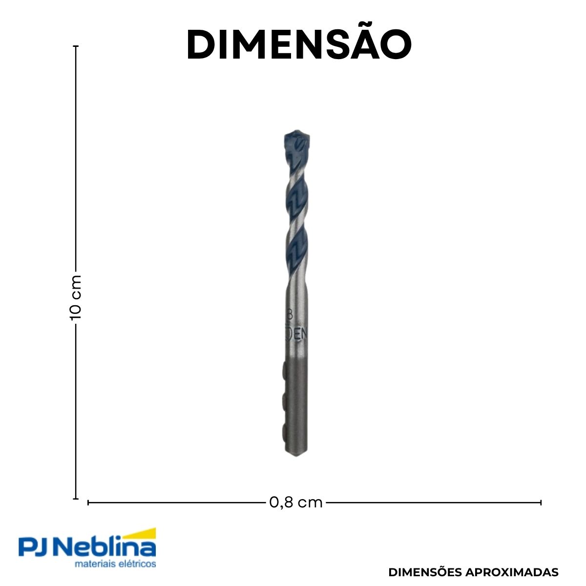Broca Para Cyl-5 8,0 mm 100 mm - Bosch