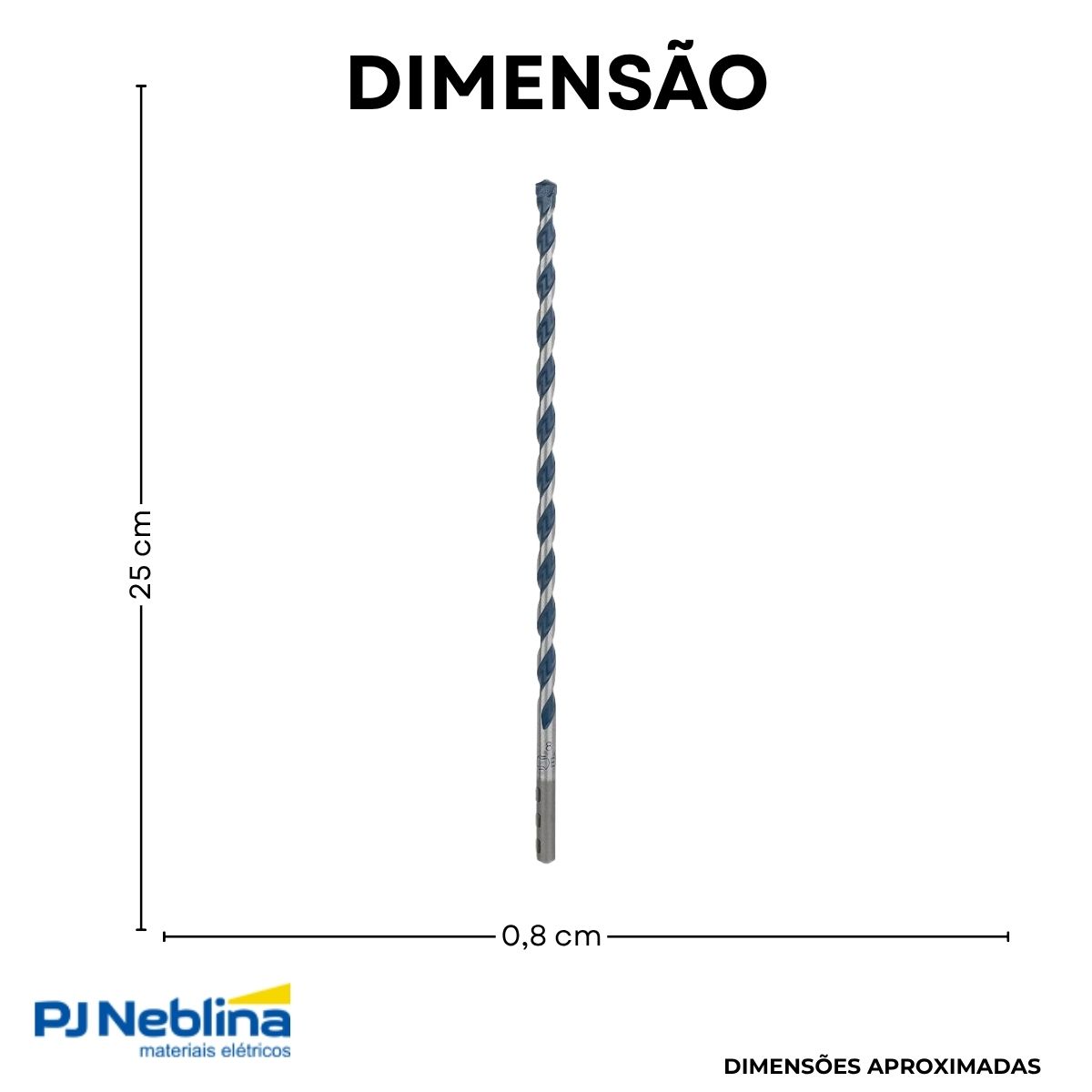 Broca Para Cyl-5 8,0 mm 250 mm - Bosch
