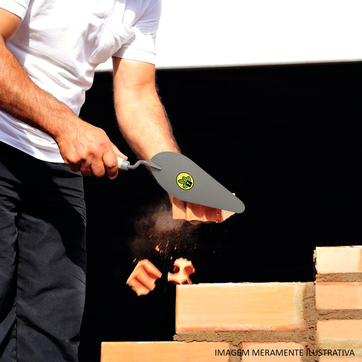 Colher De Pedreiro 8 Polegadas Aço Com Cabo Madeira - Tramontina