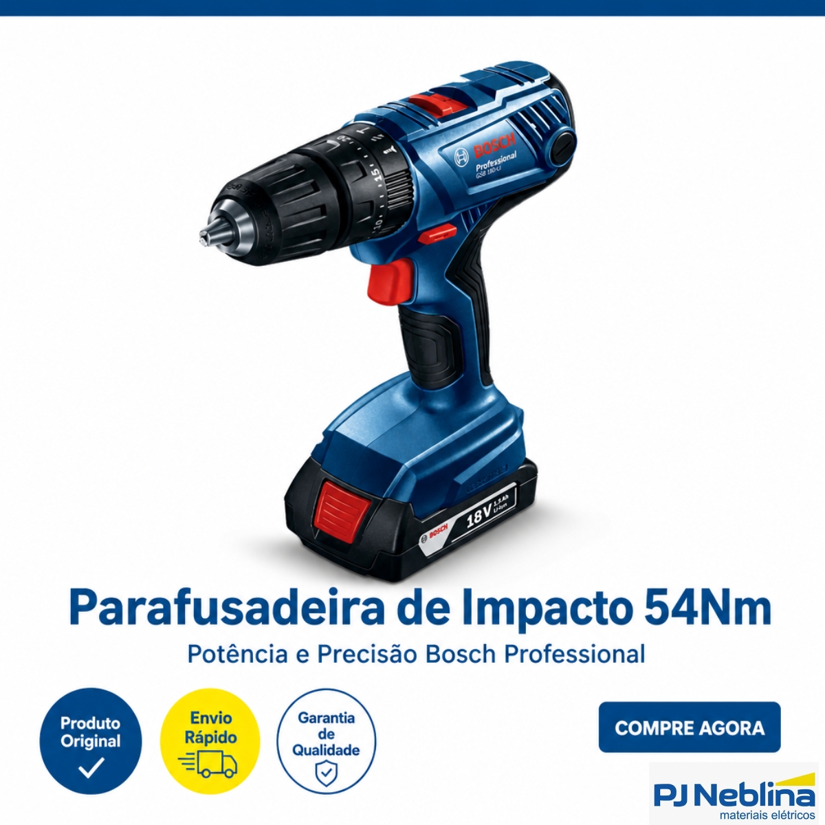 Parafusadeira Com Impacto 127A 54Nm 220V - Bosch