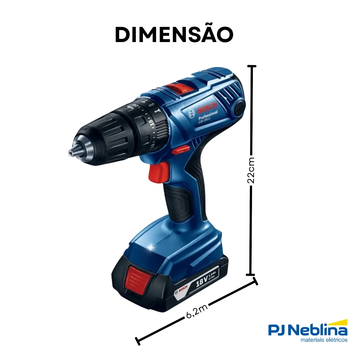 Parafusadeira Com Impacto 127A 54Nm 220V - Bosch