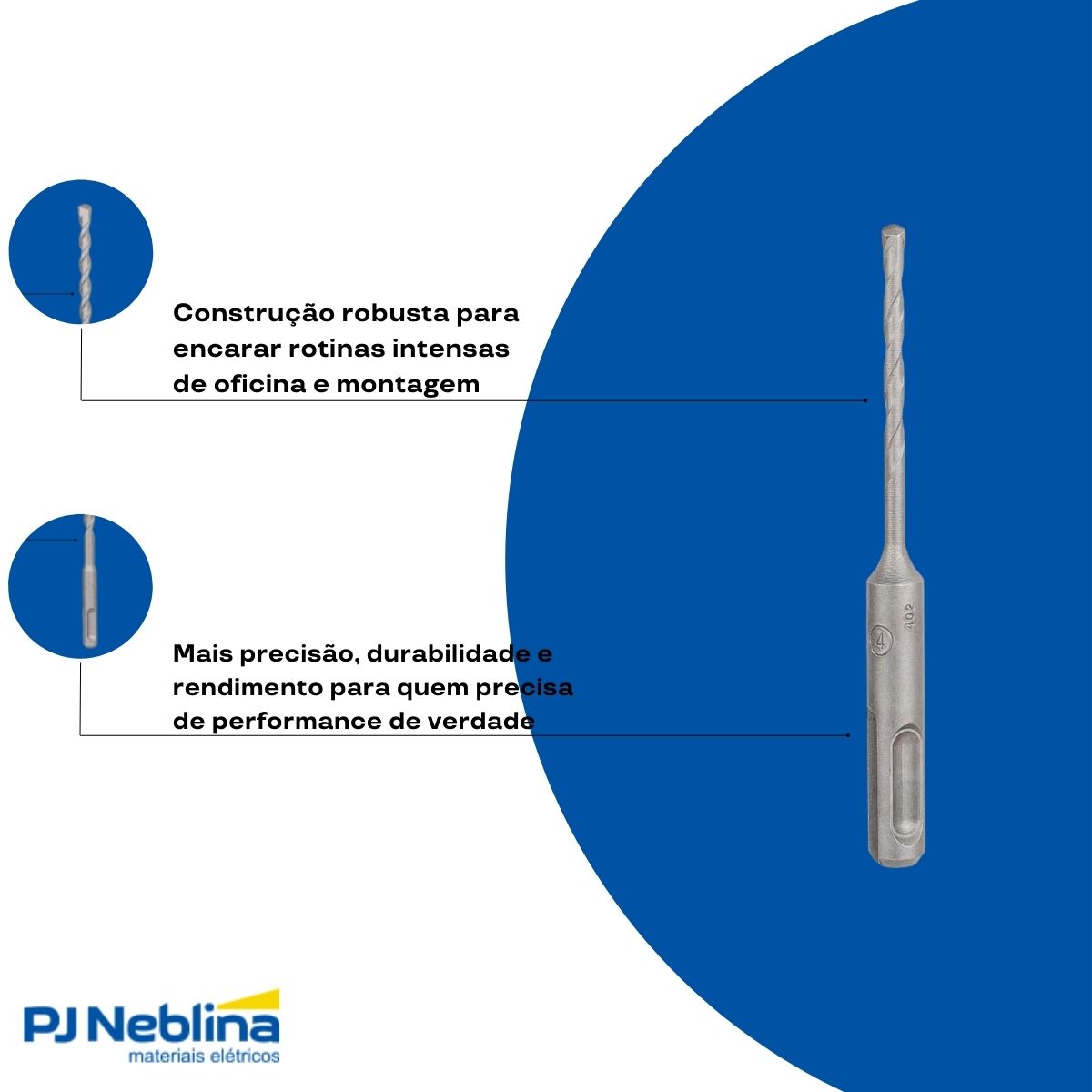 Broca Concreto Sds Plus 4C 4X110Mm Din 8039 - Bosch