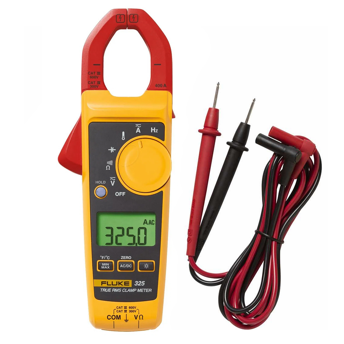 Alicate Amperímetro Digital True Rms 40A/400A 600V Fluke-325 - Fluke