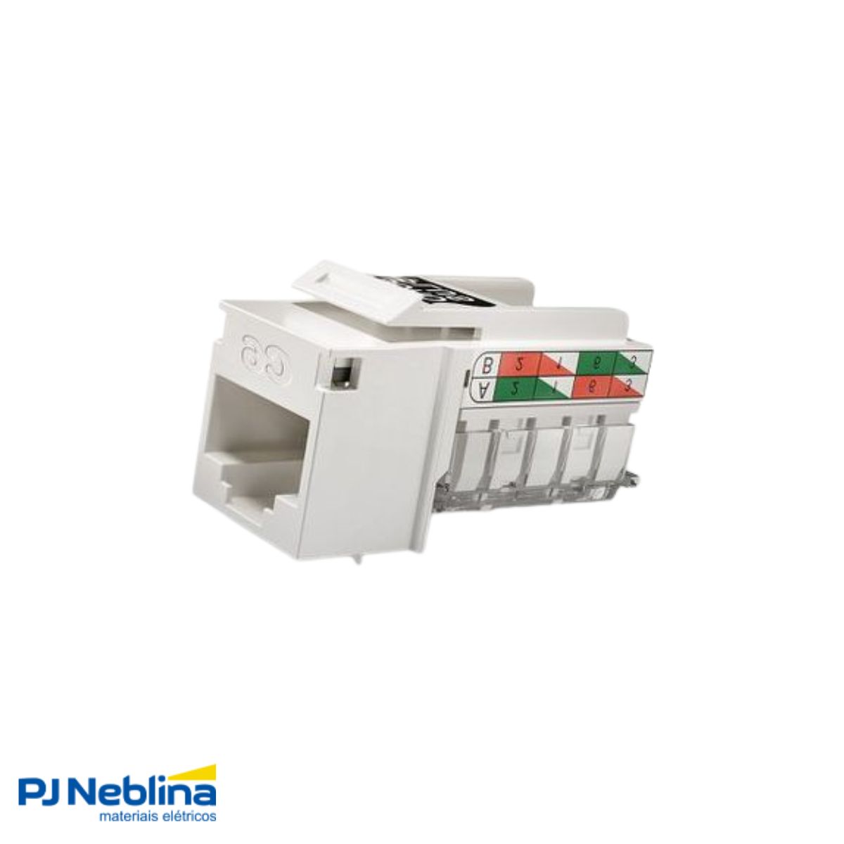 Conector Modular Keystone Rj45 Femea Cat6 Branco - Furukawa