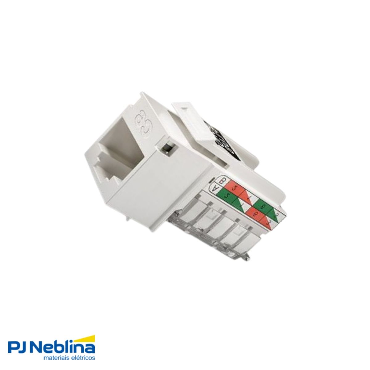 Conector Modular Keystone Rj45 Femea Cat6 Branco - Furukawa