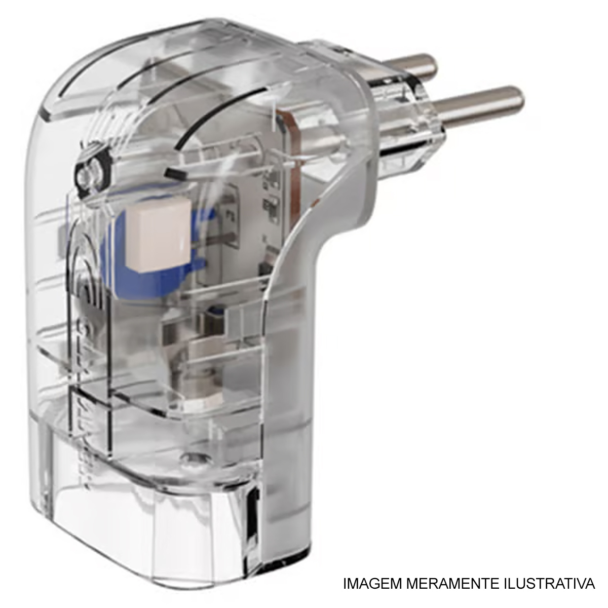 Protetor de Surtos/Raios DPS 2 Pinos 10A Transparente - Clamper