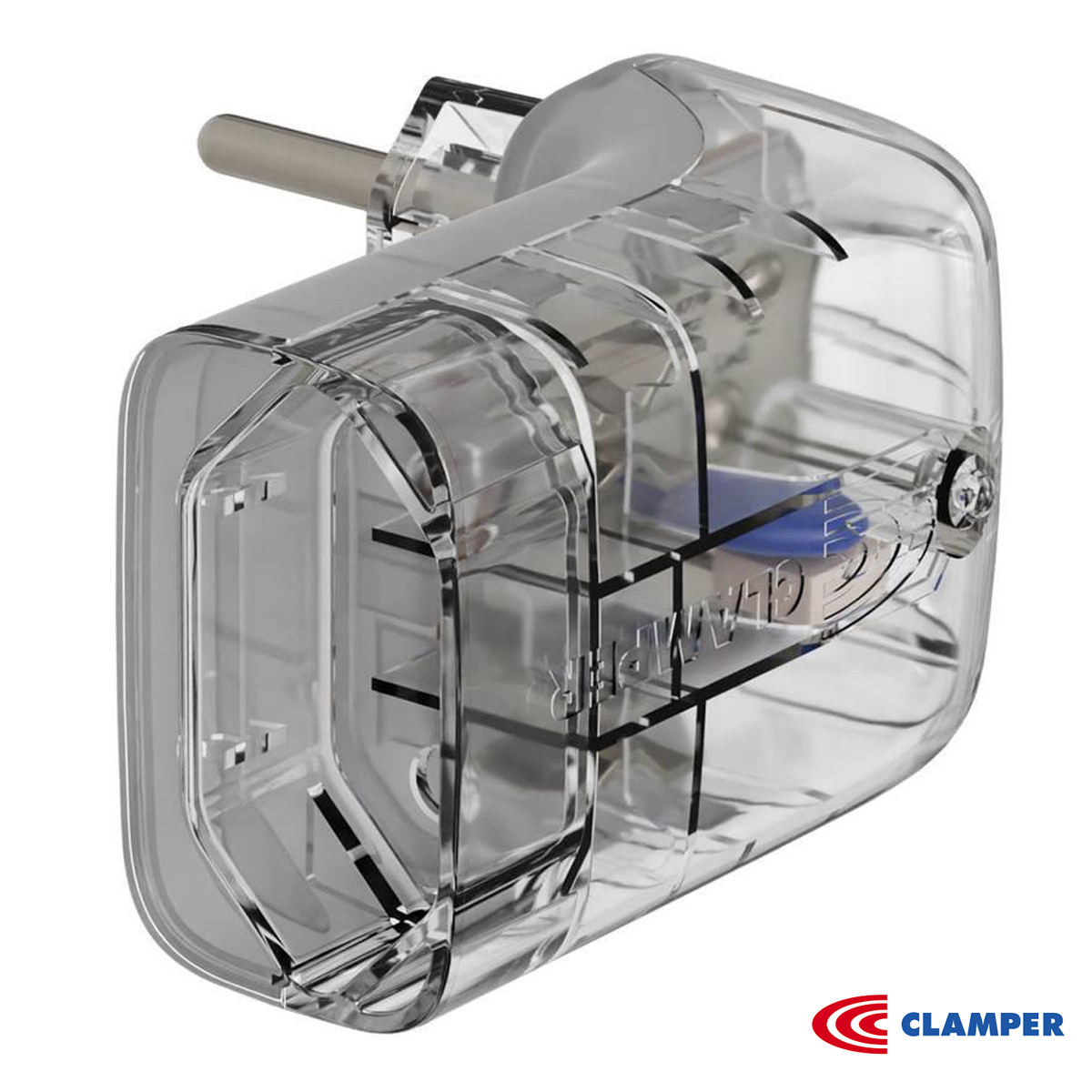 Protetor de Surtos/Raios DPS 2 Pinos 10A Transparente - Clamper