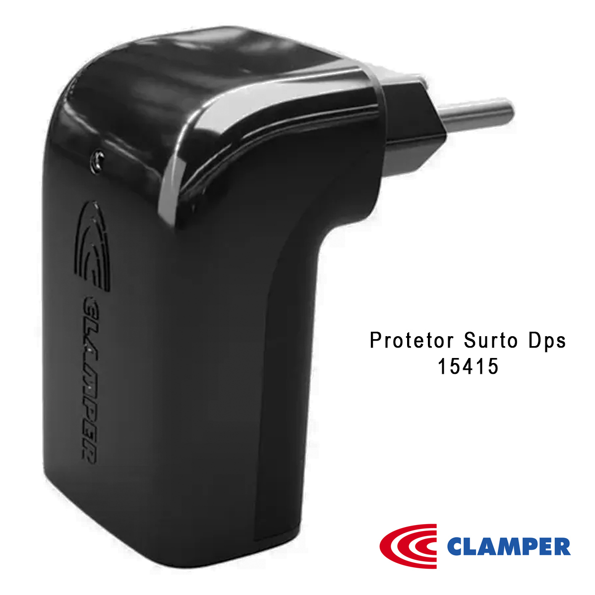 Protetor de Surtos/Raios DPS 2 Pinos 20A Preto - Clamper