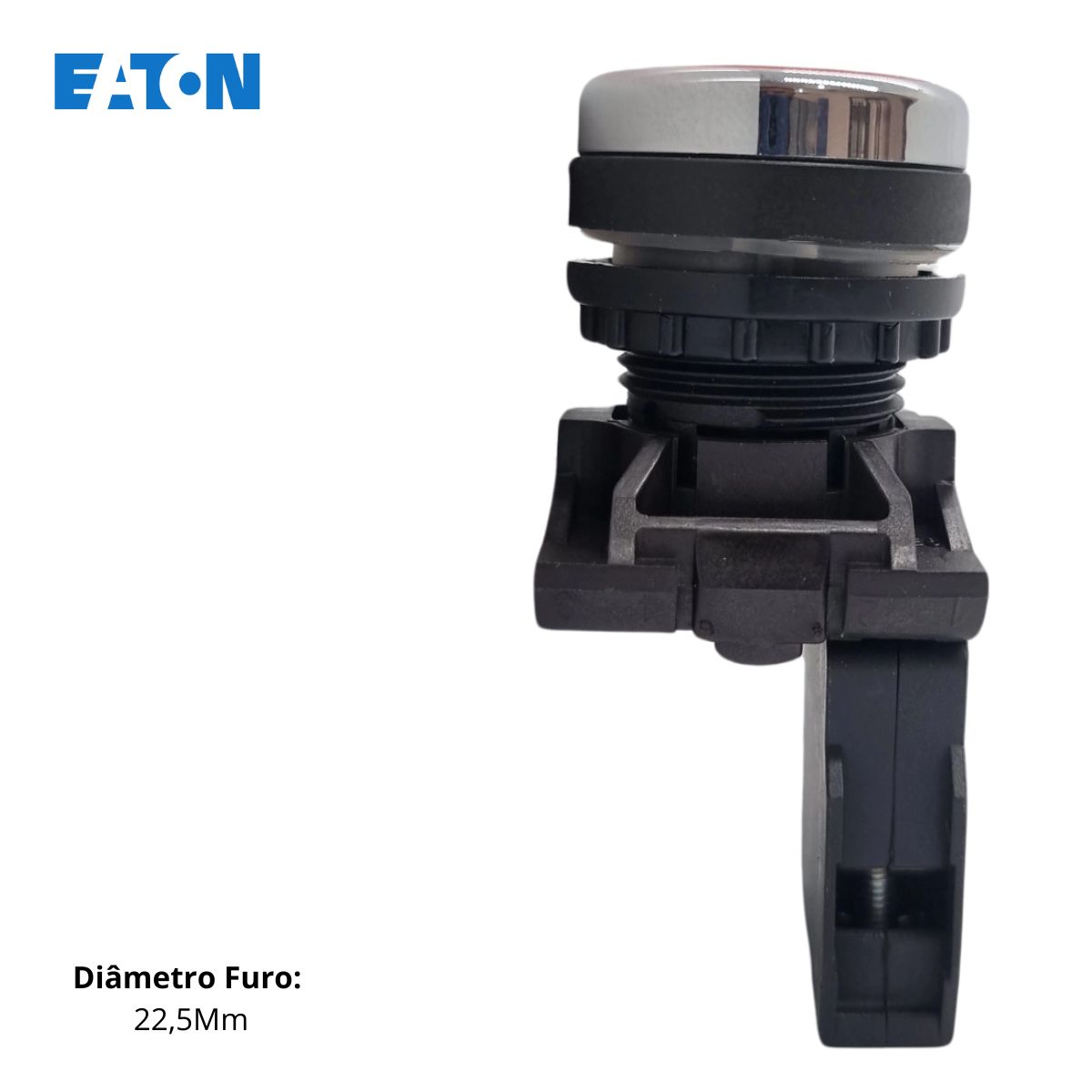 Botão Comando Pulsador Faceado Redondo 22,5Mm Plástico Vermelho 1Nf 261368 - Eaton