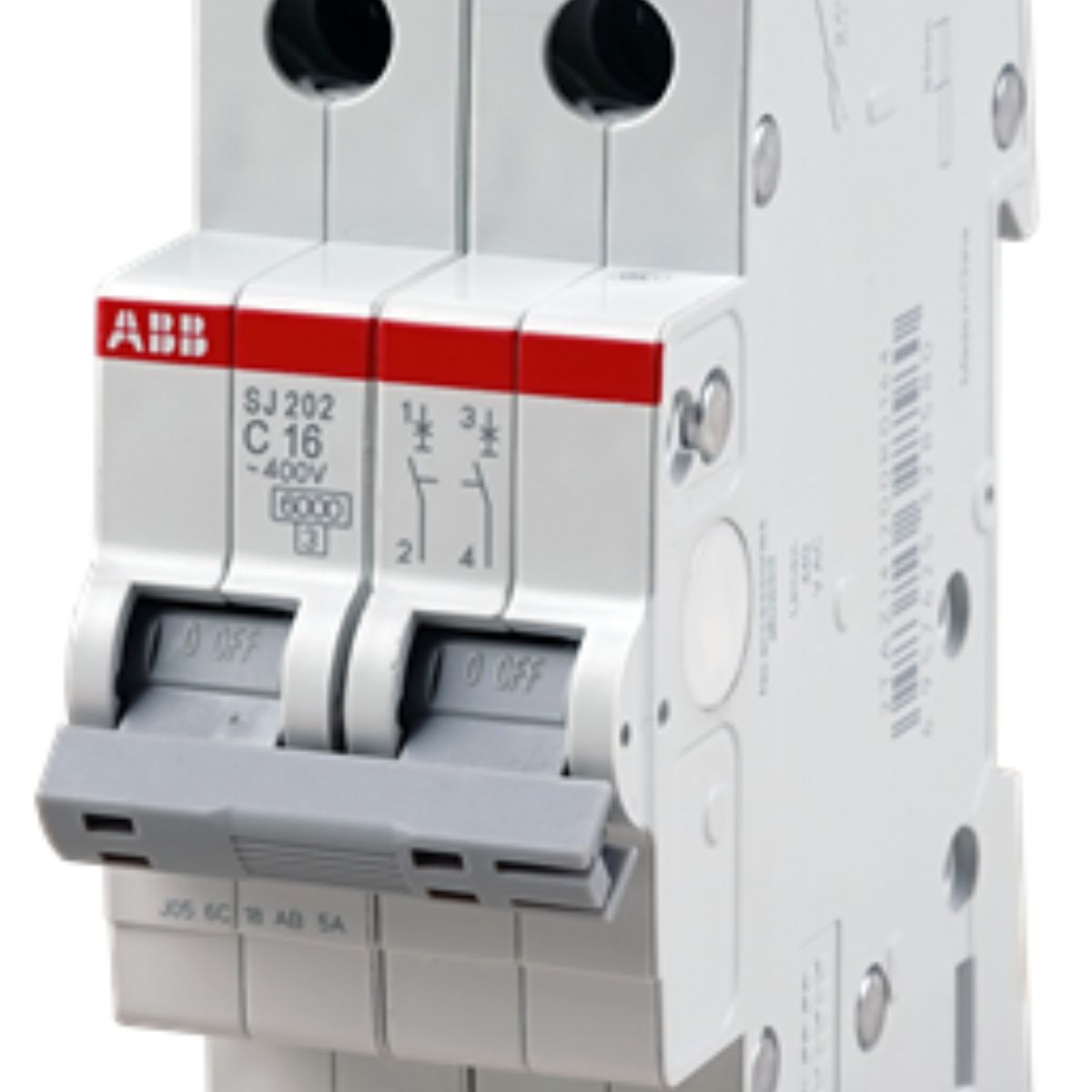 Disjuntor Mini Din Bipolar 10A Curva C 6Ka 400V - Abb