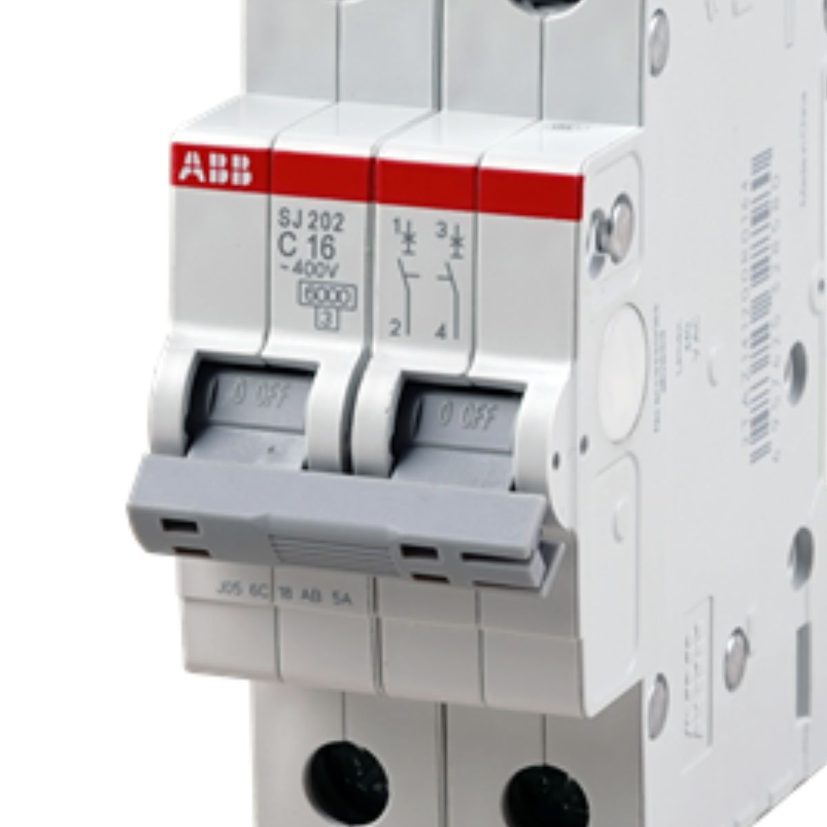 Disjuntor Mini Din Bipolar 40A Curva C 6Ka 400V - Abb