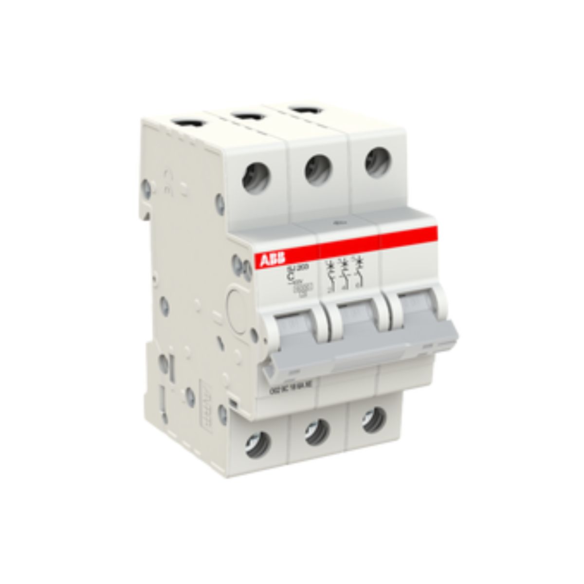 Disjuntor Mini Din Tripolar 63A Curva C 6Ka 400V - Abb