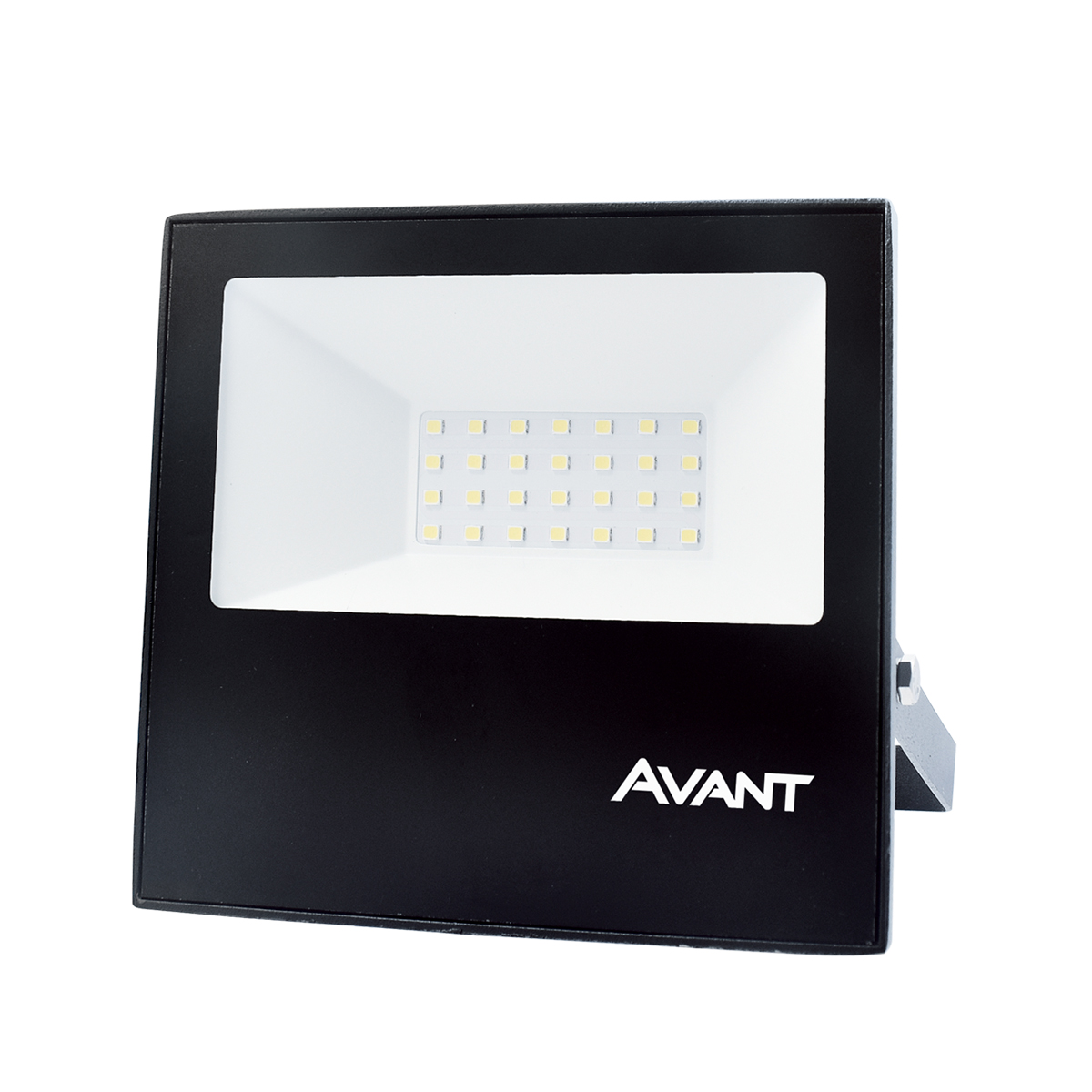 Luminária Refletor Led Retangular Preto 30W Bivolt Verde Difusor Vidro Temperado - Avant