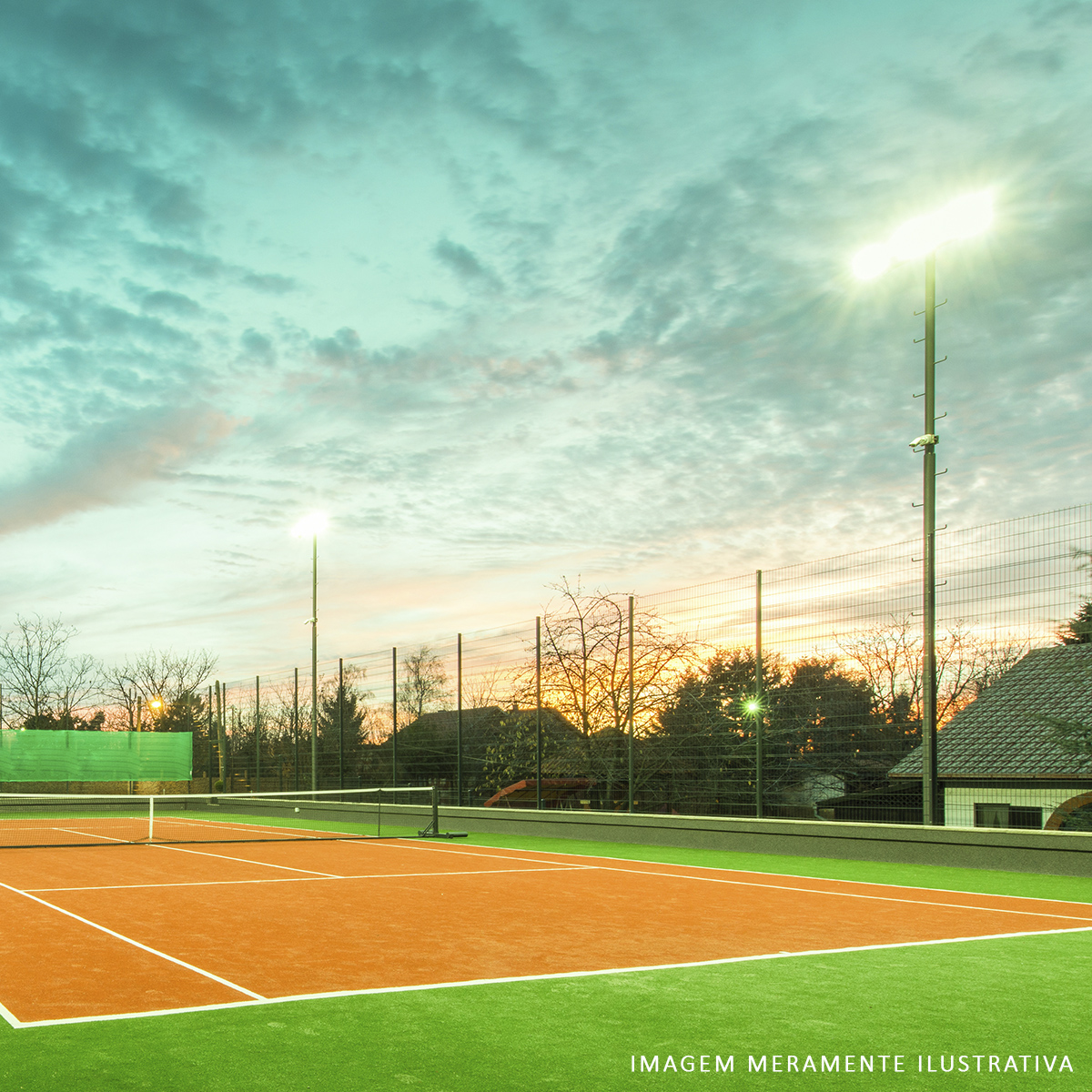 Luminária Refletor Led Retangular Preto 30W Bivolt Verde Difusor Vidro Temperado - Avant