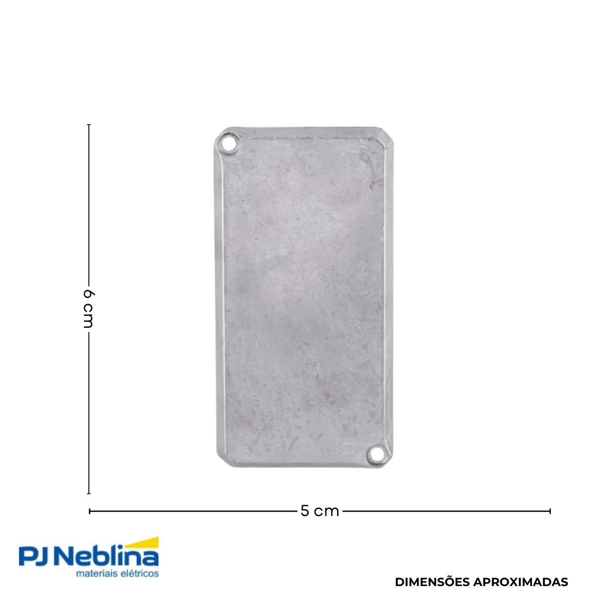 Tampa Condulete Cega Alumínio 1Pol S/Pintura C/Vedação - Wetzel