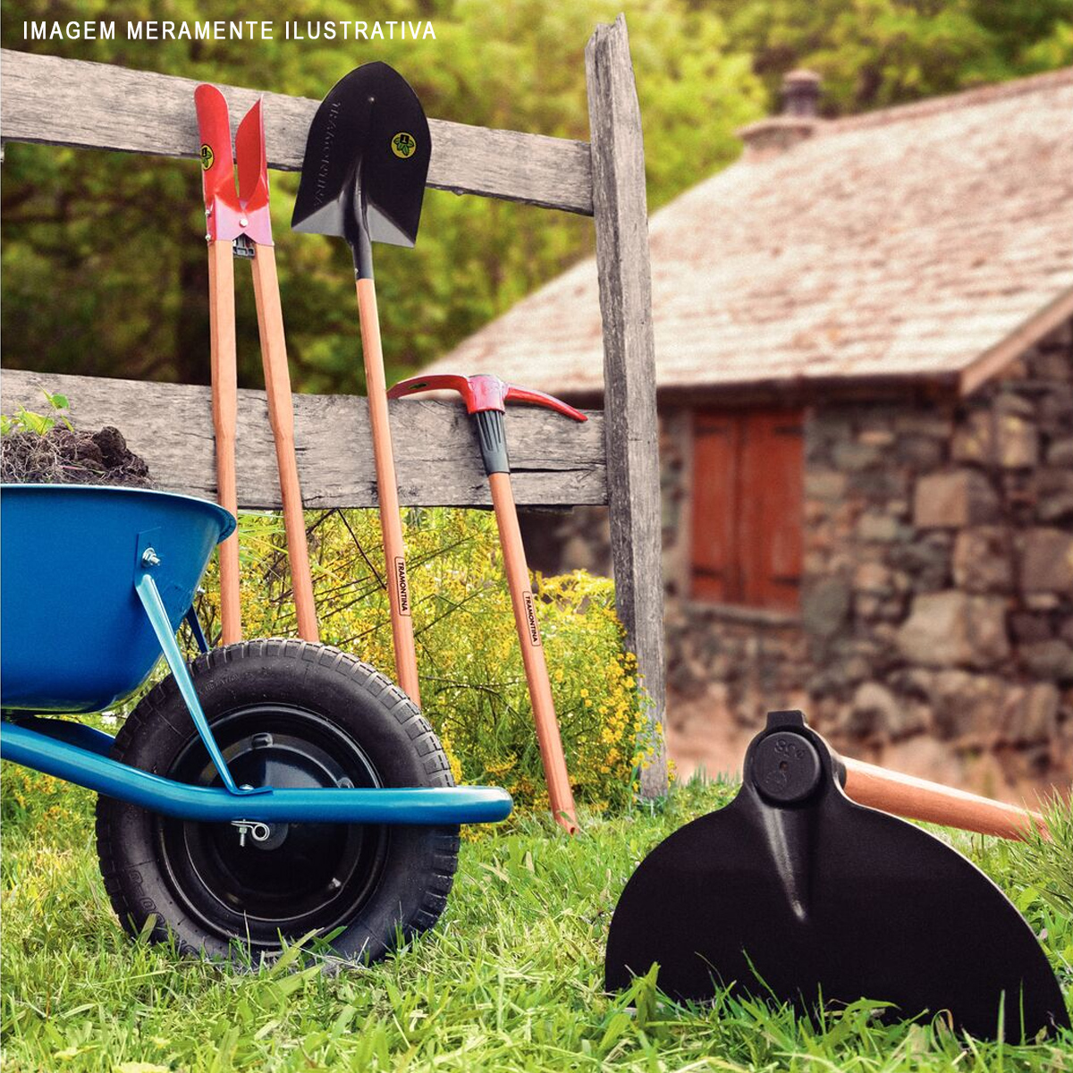 Enxada 2,0 Sem Cabo Aço Preto - Tramontina