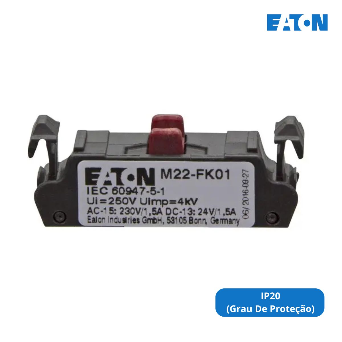 Bloco Comutação Elétrico Compacto 1Na 230Vca 180791 - Eaton