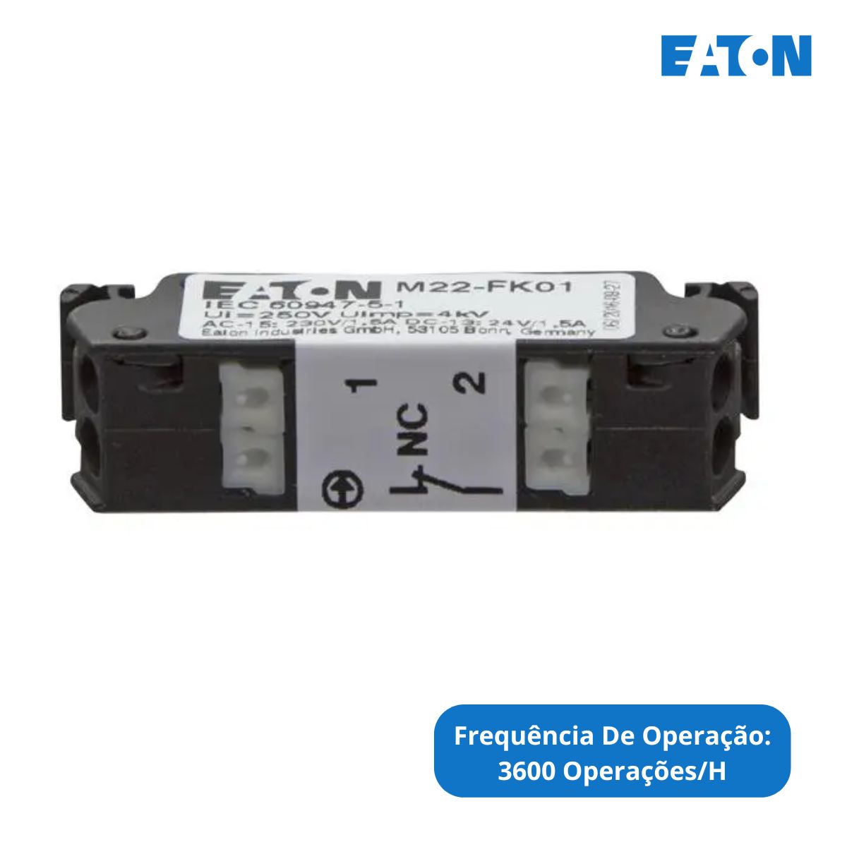 Bloco Comutação Elétrico Compacto 1Na 230Vca 180791 - Eaton