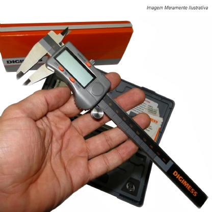 Paquímetro Digitais Dígitos Grandes 150mm/6 Polegadas - Digimess