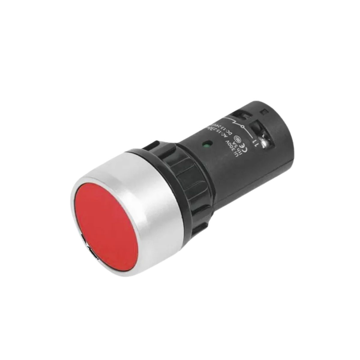 Botão Comando Pulsador Faceado Redondo 22Mm Plástico Vermelho 1Na+1Nf - Siemens