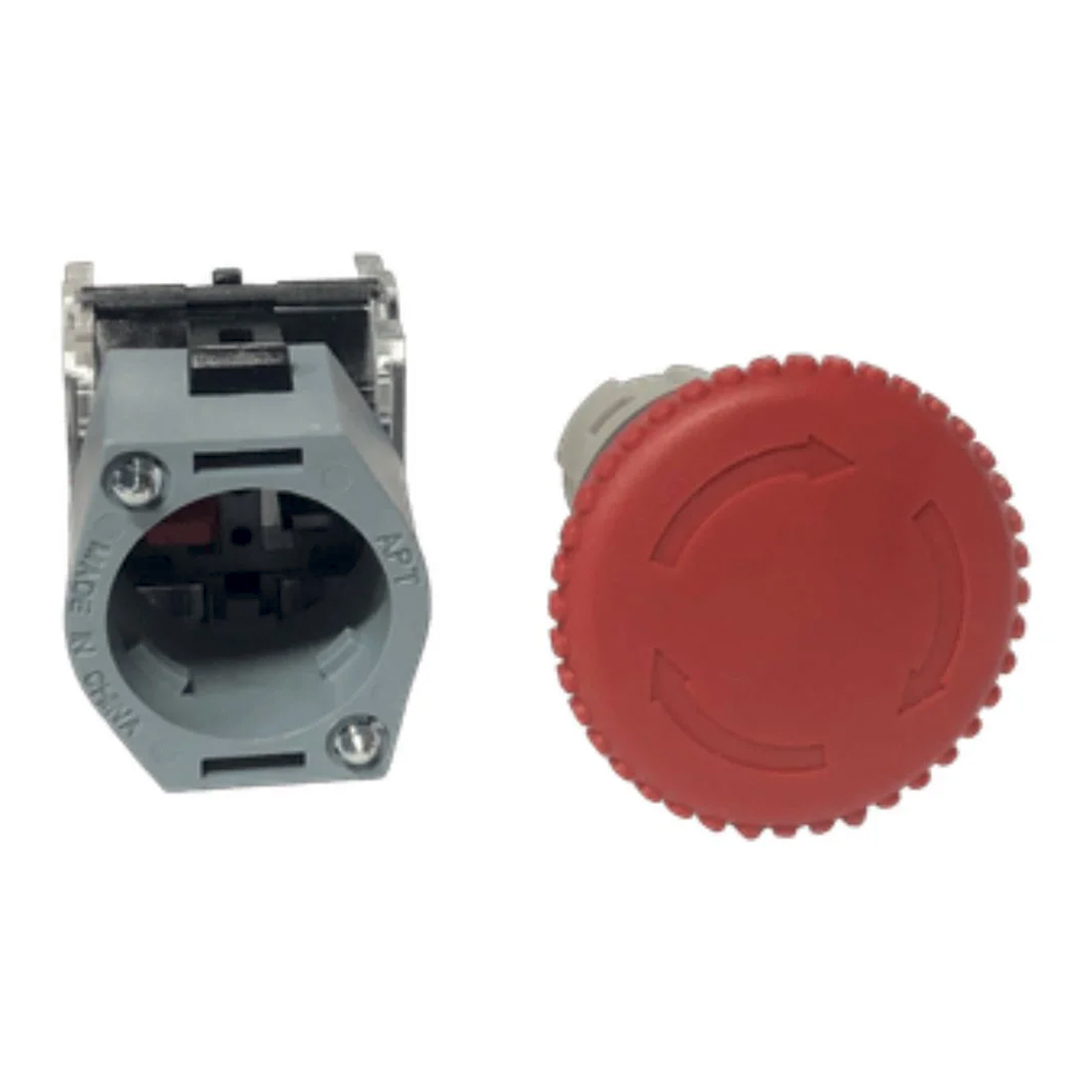 Botão Emergência Cogumelo 40Mm Girar e Destravar 22Mm Plástico Vermelho 1Nf 3SB71301HB201CA0 - Siemens