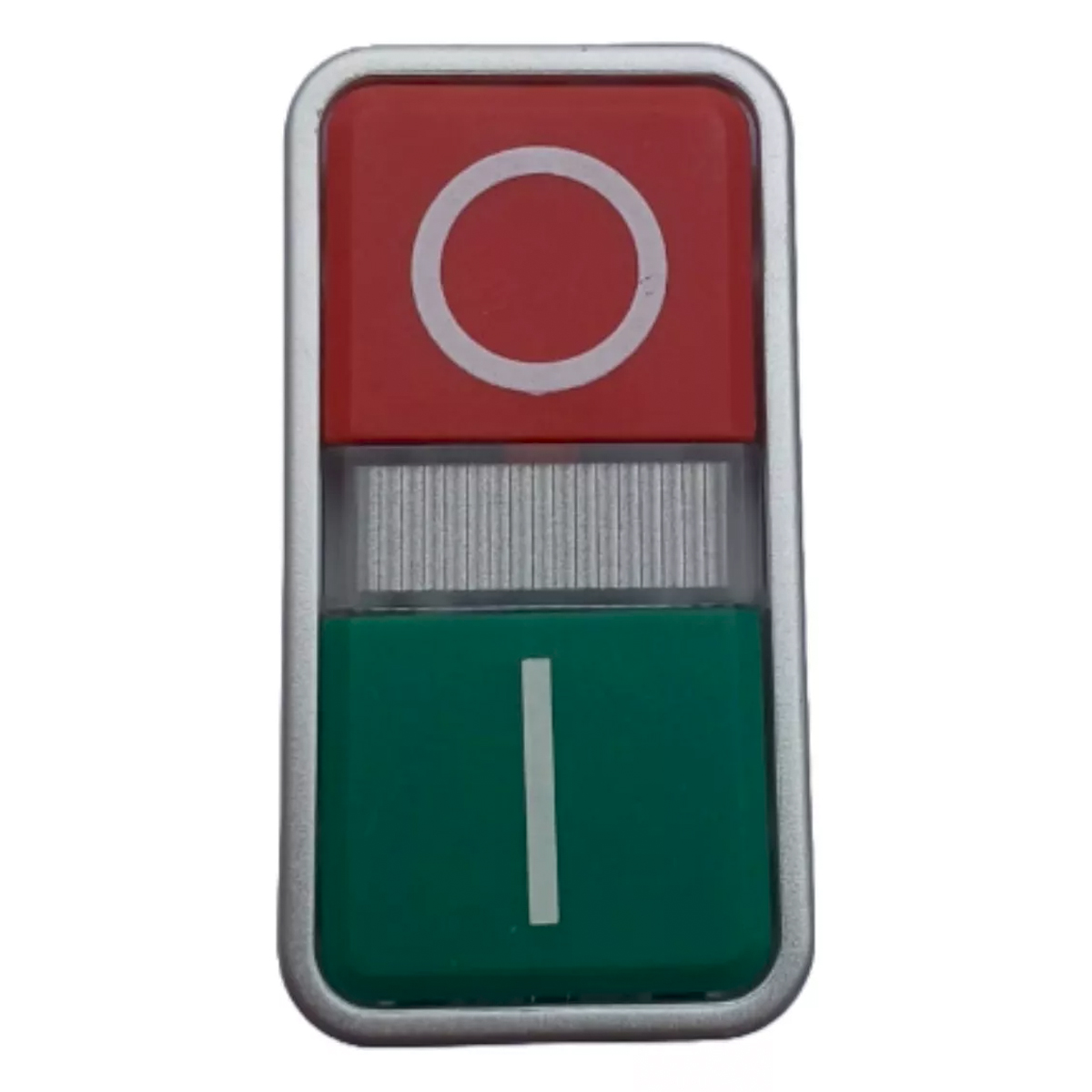 Botão Comando Pulsador Faceado Iluminado Retangular 22Mm Plástico Verde/Vermelho 1Na+1Nf Led 24Vca/Cc (I/O) 3SB71333CA241MK0 - Siemens