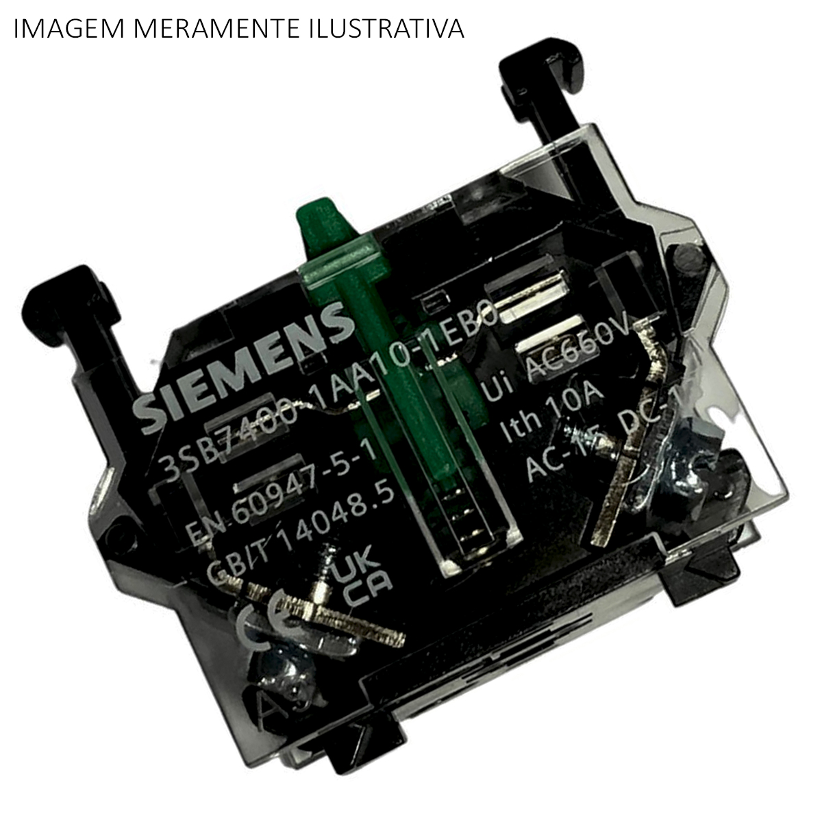 Bloco De Contato Auxiliar Para Botão 2Na 3SB74001AA101EB0 - Siemens