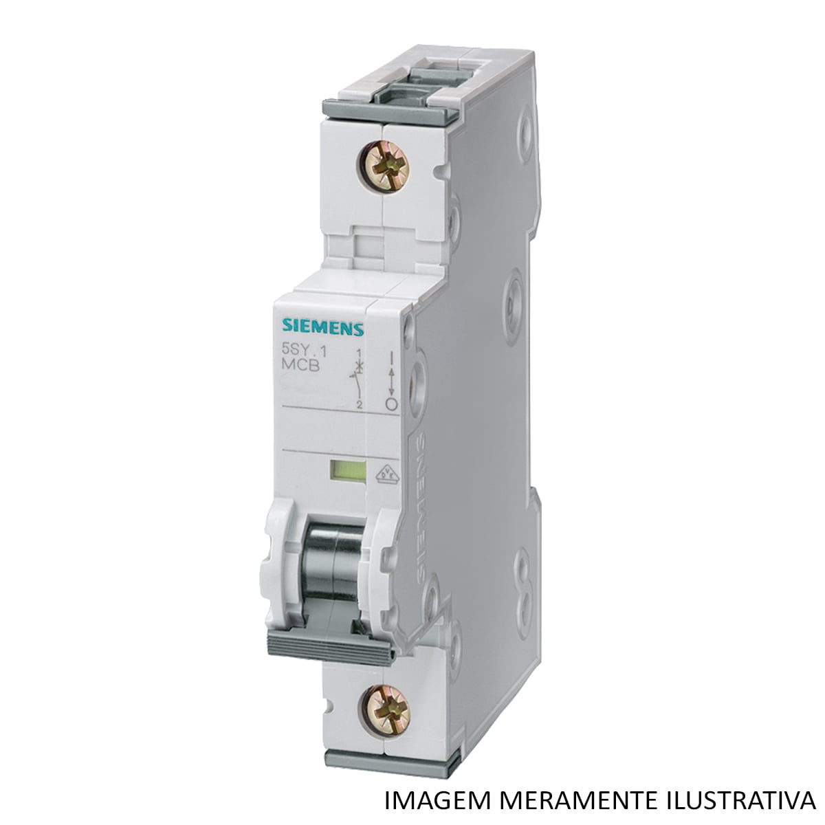 Disjuntor Mini Din Unipolar 25A Curva C 15Ka 230/400V Ip20 Termomagnético Sentron 5SY61257 Siemens