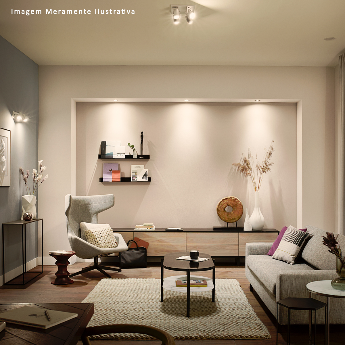 Lâmpada Led Ar111 10W Bivolt Gu10 2700K Luz Amarela - Ledvance