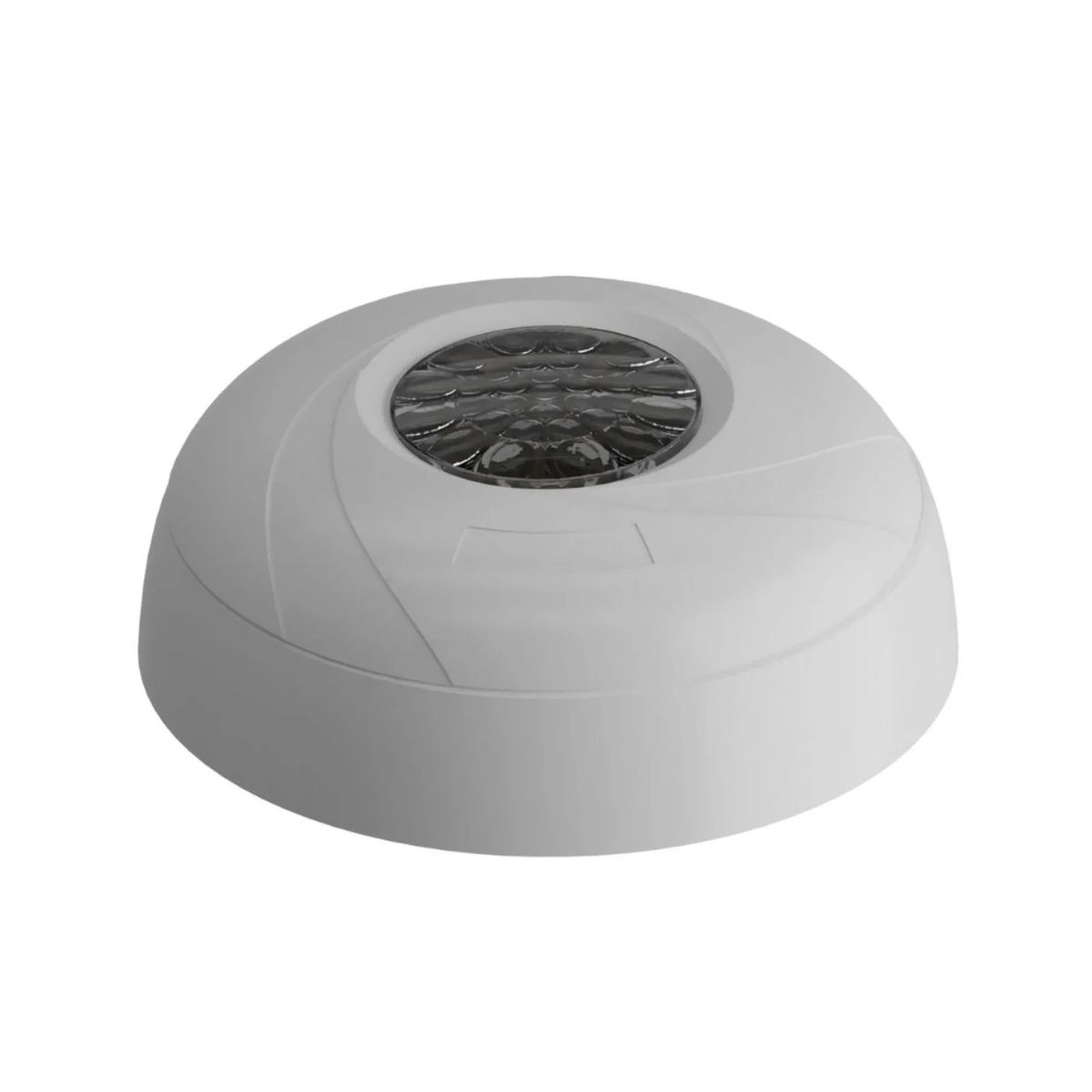 Sensor Presença C/Fotocélula Sobrepor/Embutir Teto Bivolt Alcance 12M Preto - Qualitronix