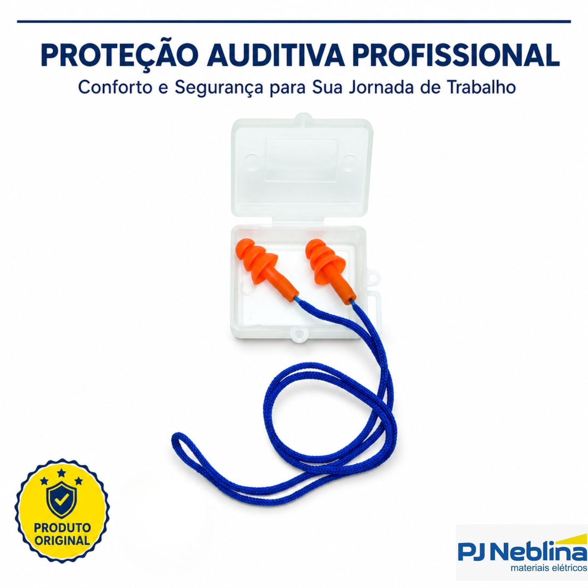 Protetor Auricular Cg 38S Silicone C/Cordão E Caixa Protetora 010217610 - Carbografite