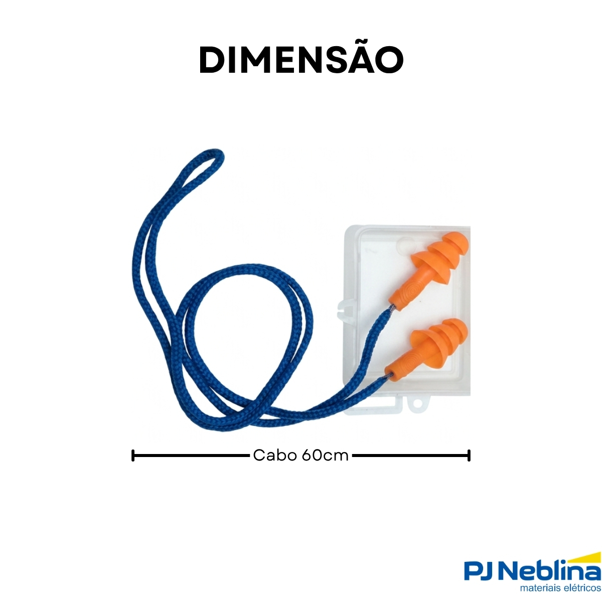 Protetor Auricular Cg 38S Silicone C/Cordão E Caixa Protetora 010217610 - Carbografite
