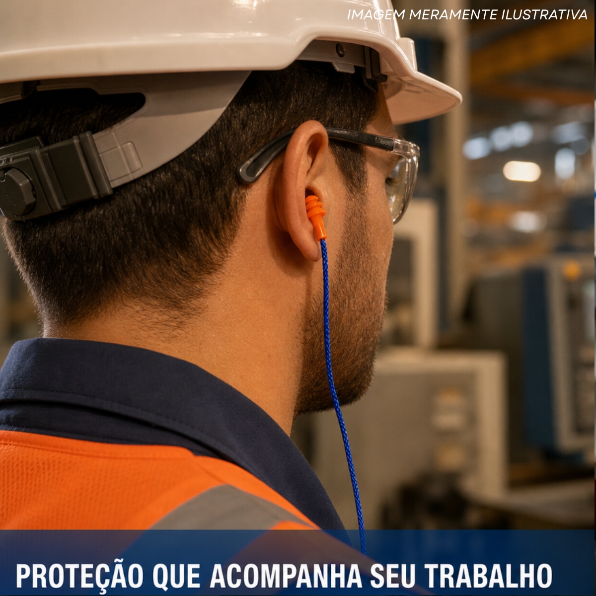 Protetor Auricular Cg 38S Silicone C/Cordão E Caixa Protetora 010217610 - Carbografite