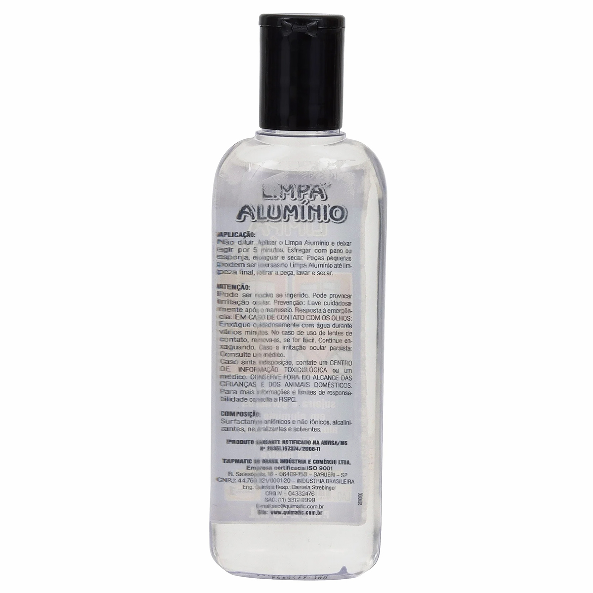 Limpa Alumínio 240Ml Neutro Base Água Limpeza Em Geral - Quimatic
