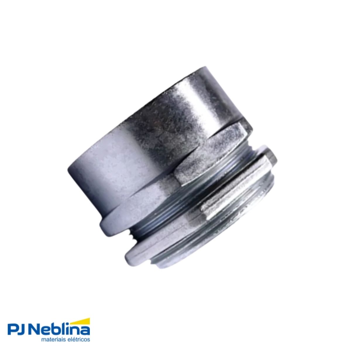 Conector Eletroduto Macho Zamak Zincado 1.1/2 Bsp Reto Fixo - Ekoflex