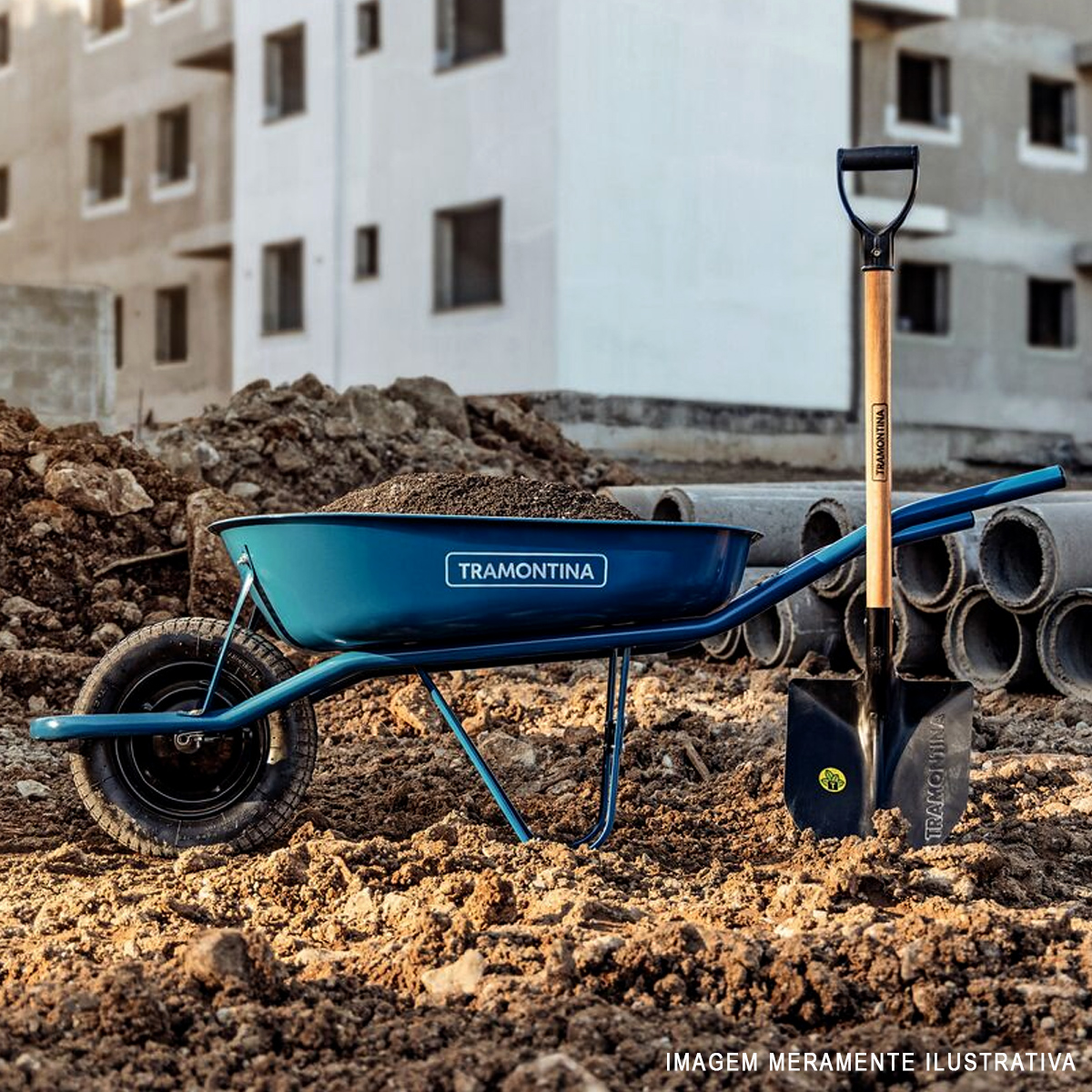 Pá De Bico Com Cabo Madeira 71Cm Com Empunhadura 77459/434 - Tramontina