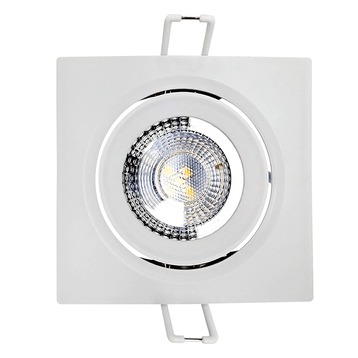 Luminária Spot Led Embutir Quadrada Branco 5W Bivolt 6500K 25000H Luz Branca 73x73x43Mm 400Lm Supimpa - Avant